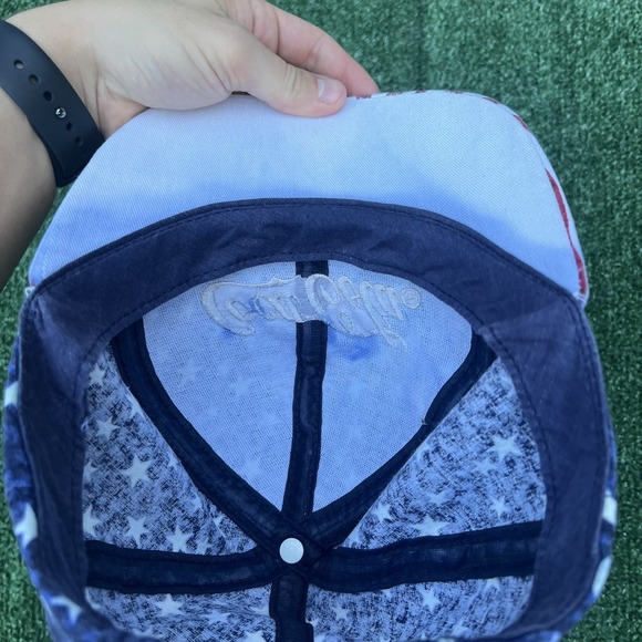 Vintage Coca-Cola Company American Flag AOP Snapback Hat Cap Patriotic USA 90s - Picture 7 of 10